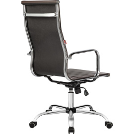 Кресло для руководителя Easy Chair 711 TPU коричневое (экокожа, металл)