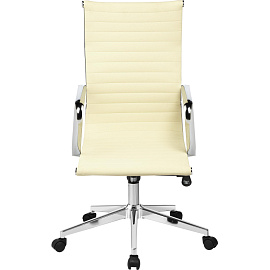 Кресло для руководителя Easy Chair 711 TPU бежевое (экокожа, металл)