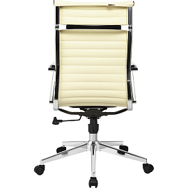 Кресло для руководителя Easy Chair 711 TPU бежевое (экокожа, металл)