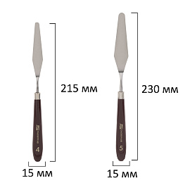 Мастихины художественные, набор 5 штук, BRAUBERG ART DEBUT, 192683
