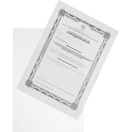 Папка-уголок Attache Economy пластиковая 60 мкм прозрачная (50 штук в упаковке)