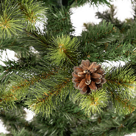 Ёлка искусственная новогодняя Лесная Красавица напольная с шишками 2.15 м