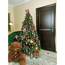 Ёлка искусственная новогодняя Лесная Красавица напольная с шишками 2.15 м