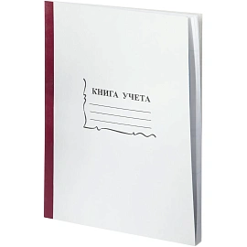 Книга учета 96 листов А4 пустографка на скрепке блок офсет Attache (обложка - картон)