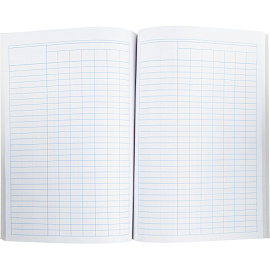 Книга учета 96 листов А4 пустографка на скрепке блок офсет Attache (обложка - картон)