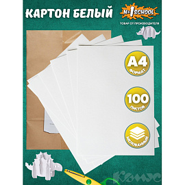 Картон белый Выбор есть (А4, 100 листов, мелованный)