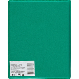 Бизнес-тетрадь Attache А5 160 листов зеленая в клетку, тиснение фольгой