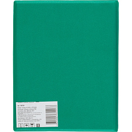 Бизнес-тетрадь Attache А5 240 листов зеленая в клетку, тиснение фольгой