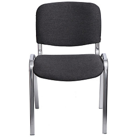 Стул офисный Easy Chair Изо серый ткань металл хромированный (1397326)