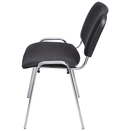 Стул офисный Easy Chair Изо серый ткань металл хромированный (1397326)