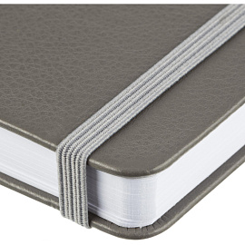 Ежедневник недатированный Attache Small thinks big ideas искусственная кожа А5 136 листов серый с фиксирующей резинкой