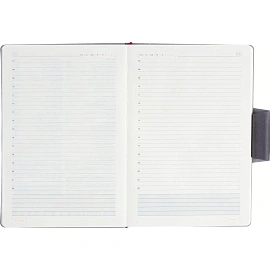 Ежедневник недатированный Attache Small thinks big ideas искусственная кожа А5 136 листов серый с фиксирующей резинкой