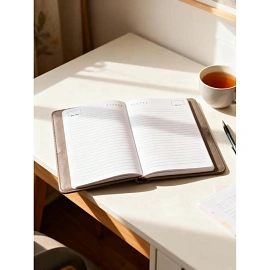 Ежедневник недатированный Attache Small thinks big ideas искусственная кожа А5 136 листов серый с фиксирующей резинкой