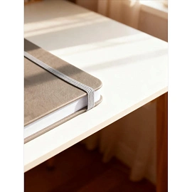 Ежедневник недатированный Attache Small thinks big ideas искусственная кожа А5 136 листов серый с фиксирующей резинкой