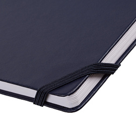 Ежедневник недатированный Attache искусственная кожа А5 136 листов синий с фиксирующей резинкой