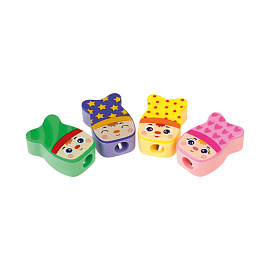 Точилка пластиковая Мульти-Пульти "Гномики" 1 отверстие, ассорти фото Точилка пластиковая Мульти-Пульти "Гномики" 1 отверстие, ассорти