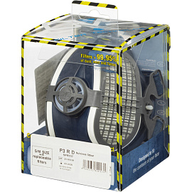 Полумаска GVS Elipse размер S/M в комплекте со сменными фильтрами P3 с защитой от запахов (SPR337IFUD)