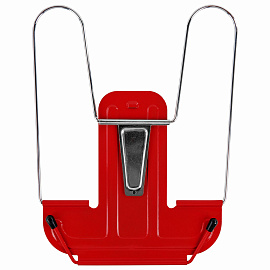 Подставка для книг и учебников BRAUBERG LINE+, металлическая, красная, европодвес, 238070