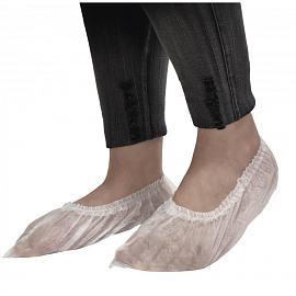 Бахилы (носки) одноразовые Чистовье для боулинга спанбонд 20 г/кв.м размер S белые (50 пар в упаковке)