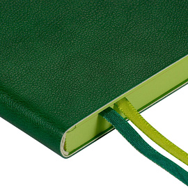 Ежедневник недатированный Bruno Visconti Boston искусственная кожа А5 136 листов зеленый (зеленый обрез)