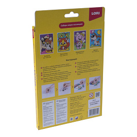 Фреска Lori Картина из песка Котёнок 7 цветов