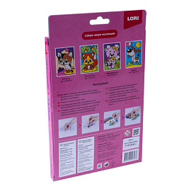 Фреска Lori Картина из песка Медвежонок 6 цветов