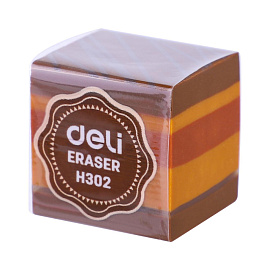 Ластик Deli EH302 ПВХ квадратный 25х25х25 мм фото Ластик Deli EH302 ПВХ квадратный 25х25х25 мм
