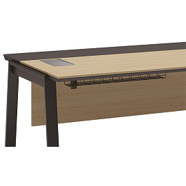 Стол руководителя письменный Avizo Easy to lead 145S011 левый (дуб парма/графит, 1646х900х750 мм)