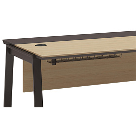 Стол руководителя письменный Avizo Easy to lead 145S013 левый (дуб парма/графит, 1846х900х750 мм)