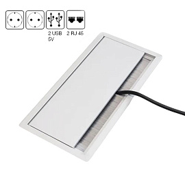 Стол руководителя письменный Avizo 145S019 левый (дуб парма/графит, 2046х900х750 мм)