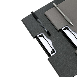 Папка-планшет с крышкой Deli A4 серая