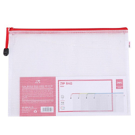 Папка-конверт на молнии Deli А4 в ассортименте 230 мкм