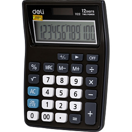 Калькулятор карманный Deli E1122 12-разрядный серый 120x86x29 мм