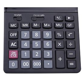 Калькулятор настольный Deli E39259 16-разрядный черный 193x149x46 мм