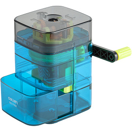 Точилка механическая для карандашей Deli синий корпус