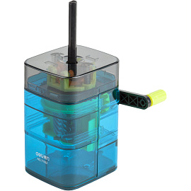 Точилка механическая для карандашей Deli синий корпус