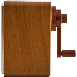 Точилка механическая для карандашей Deli коричневый корпус