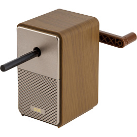 Точилка механическая для карандашей Deli коричневый корпус