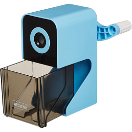 Точилка механическая для карандашей Attache Bright Colours голубой корпус