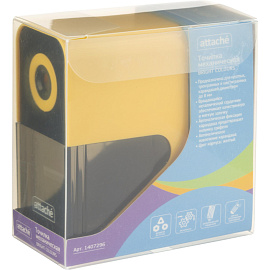 Точилка механическая для карандашей Attache Bright Colours желтый корпус