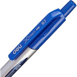 Ручка шариковая автоматическая Deli X-tream PRO синяя (толщина линии 0.4 мм)