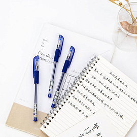 Ручка гелевая неавтоматическая Deli Daily синяя (толщина линии 0.35 мм)