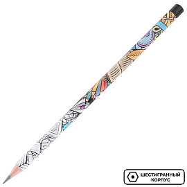 Карандаш чернографитный 2B Deli Arti Graff заточенный шестигранный