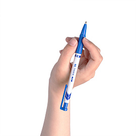 Ручка шариковая автоматическая Deli Think синяя (толщина линии 0.35 мм)