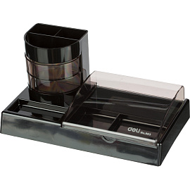 Набор канцелярский Deli E38254 пластиковый 16 предметов черный