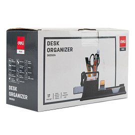 Набор канцелярский Deli E38252A пластиковый 17 предметов черный