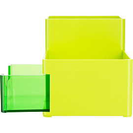 Подставка-органайзер для канцелярских принадлежностей Deli Rio 4 отделения зеленая 92x175x90 мм