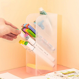 Подставка-органайзер для канцелярских принадлежностей Deli 5 отделений белая 20.5x5.9x9.2 см