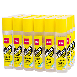 Клей канцелярский жидкий Deli 50 мл прозрачный пластиковый аппликатор (E7302S)