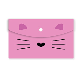 Папка-конверт на кнопке №1 School Kitty А5 180 мкм (2 штуки в упаковке)